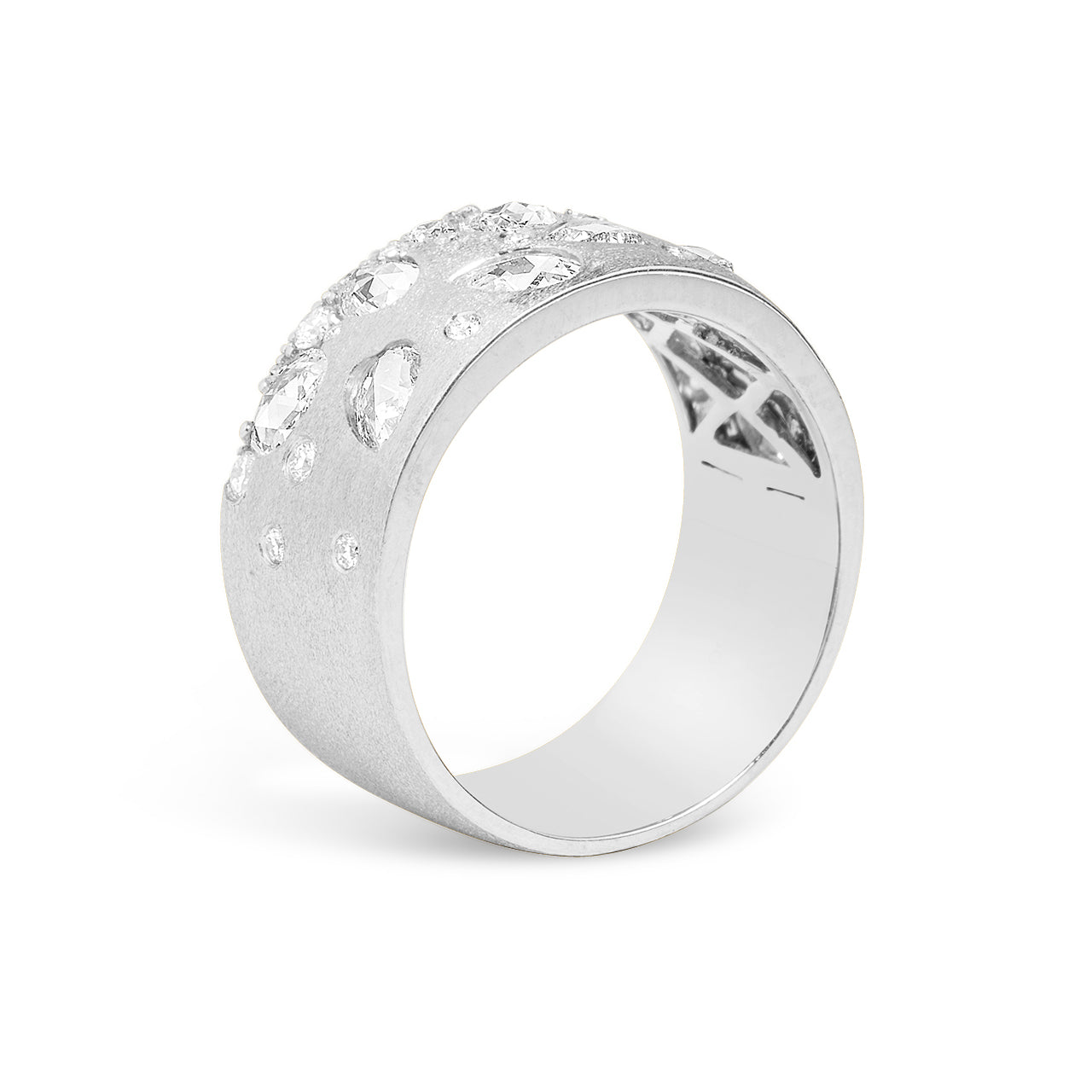 Rose Cut Diamond Confetti Cigar Band