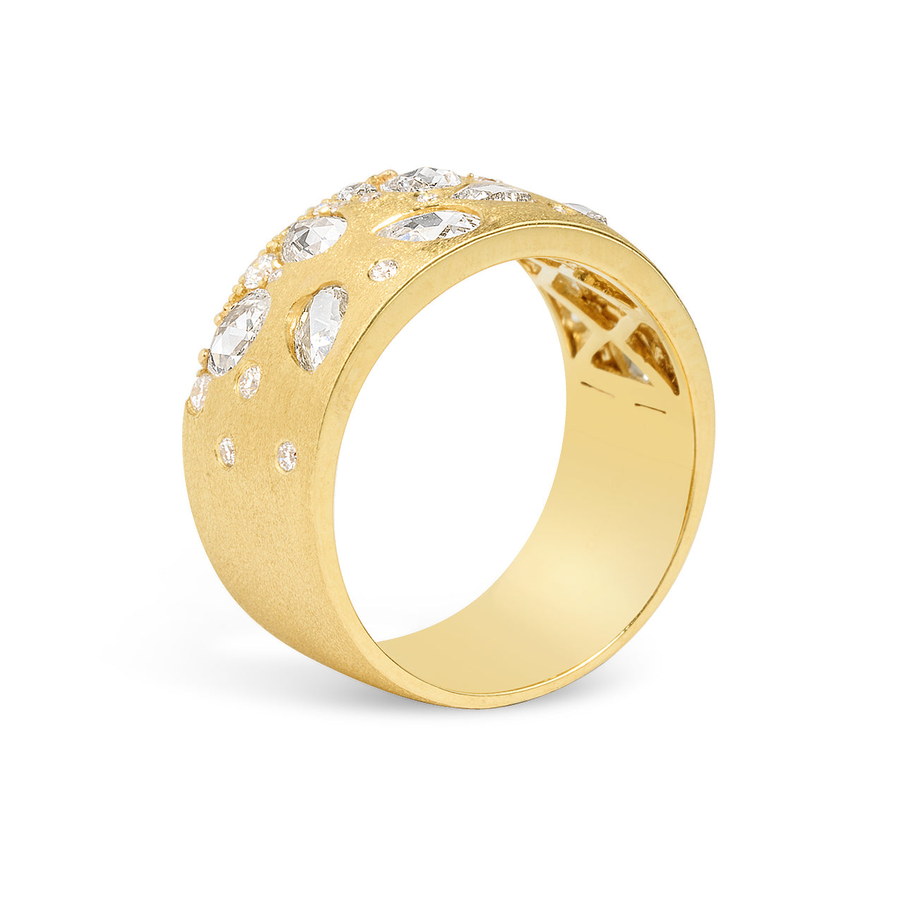 Rose Cut Diamond Confetti Cigar Band