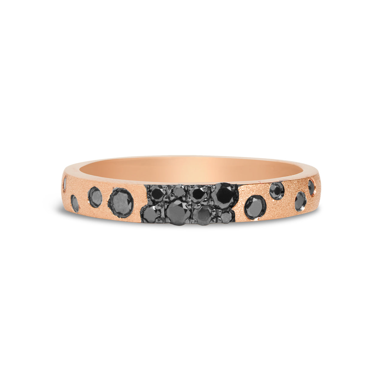 Black Diamond Confetti Stackable Band