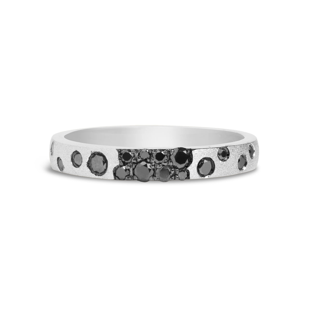 Black Diamond Confetti Stackable Band