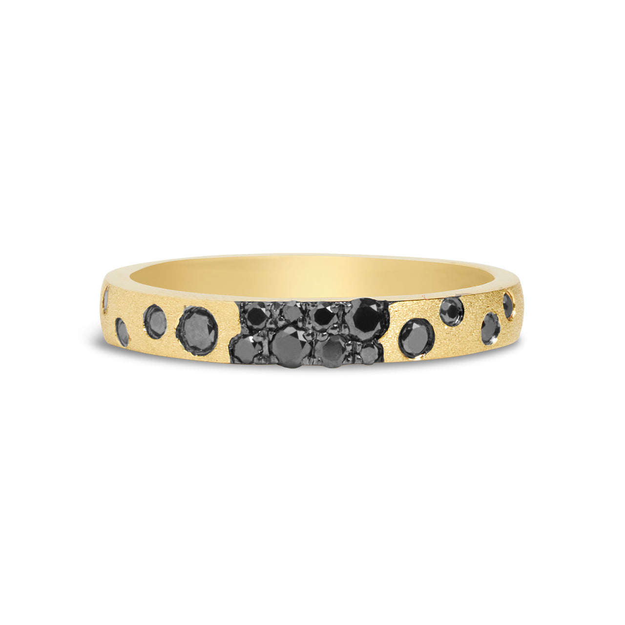 Black Diamond Confetti Stackable Band