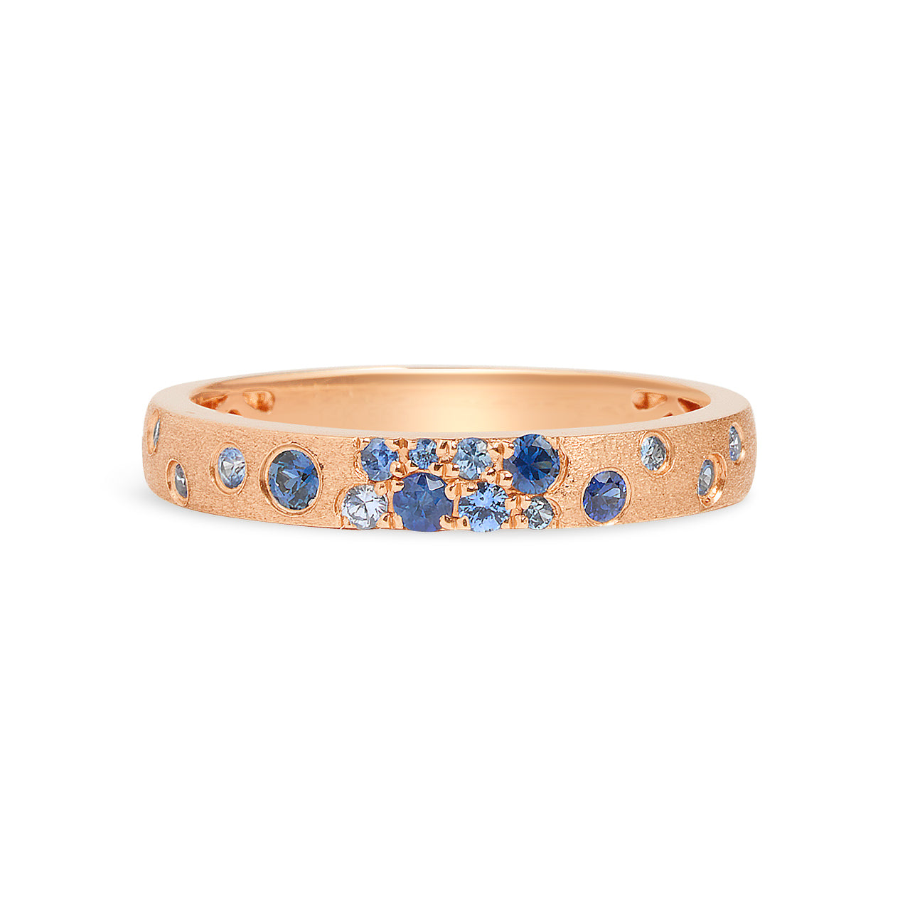 Sapphire Confetti Stackable Band