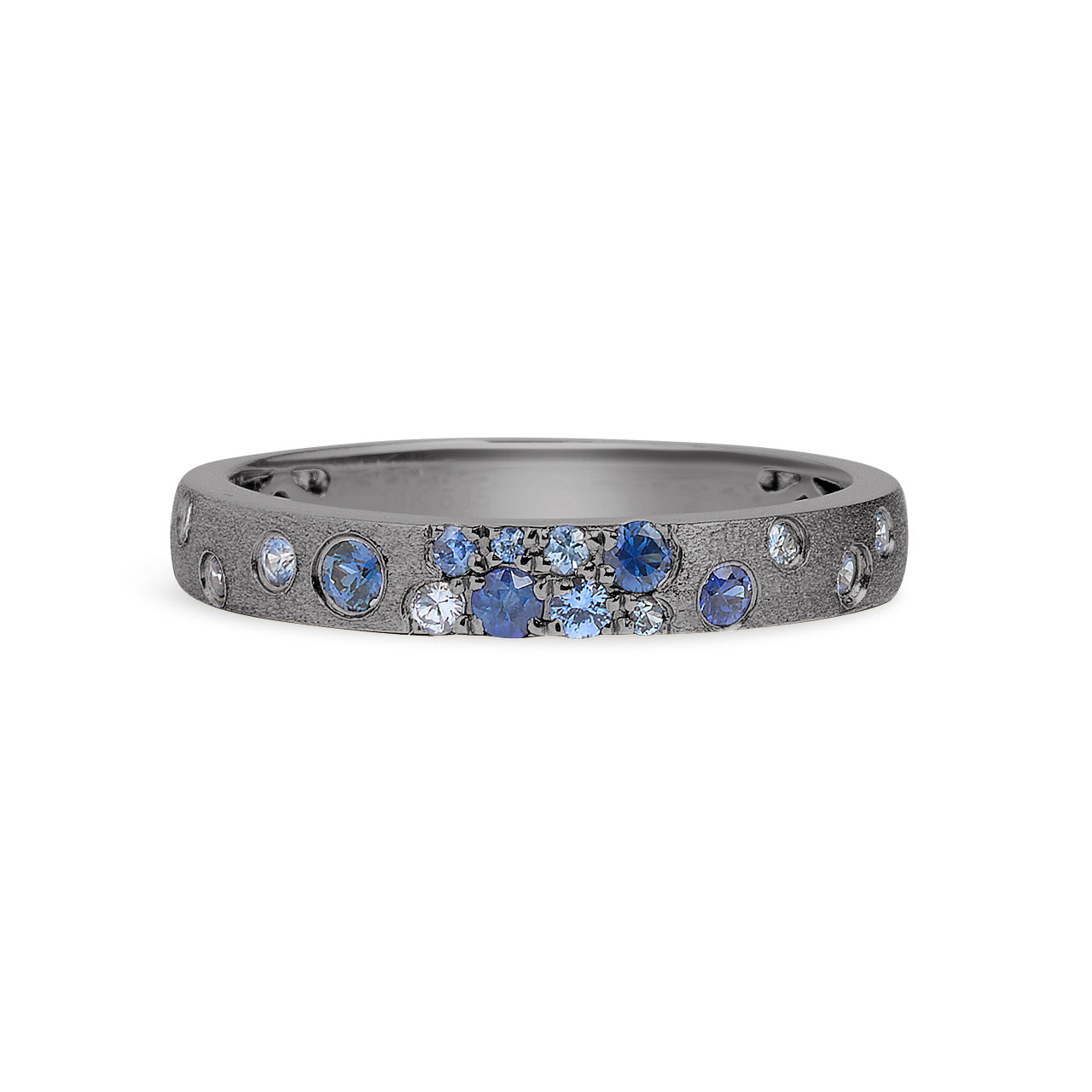 Sapphire Confetti Stackable Band