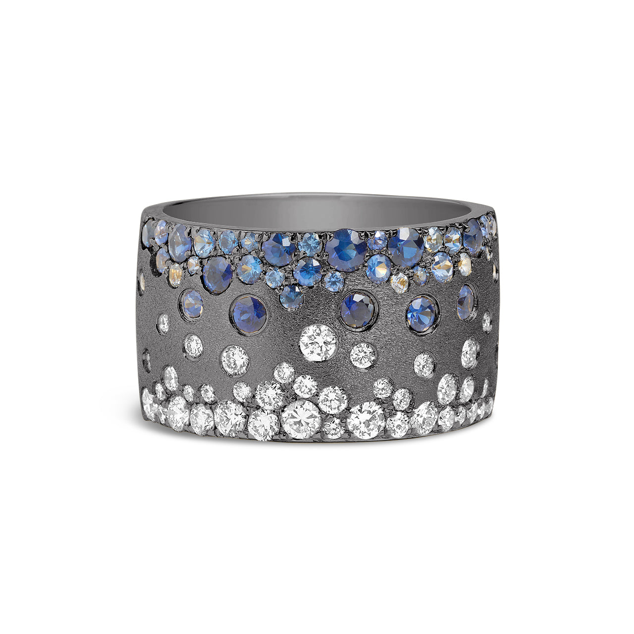 Sapphire & Diamond Confetti Duet Cigar Band