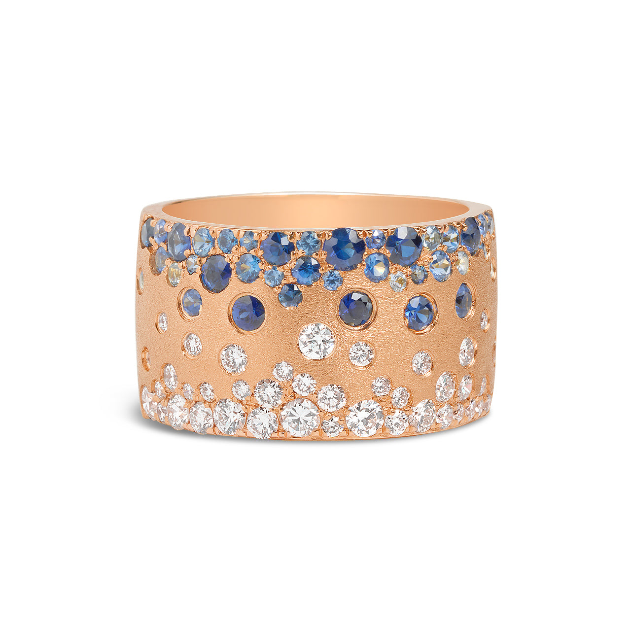 Sapphire & Diamond Confetti Duet Cigar Band