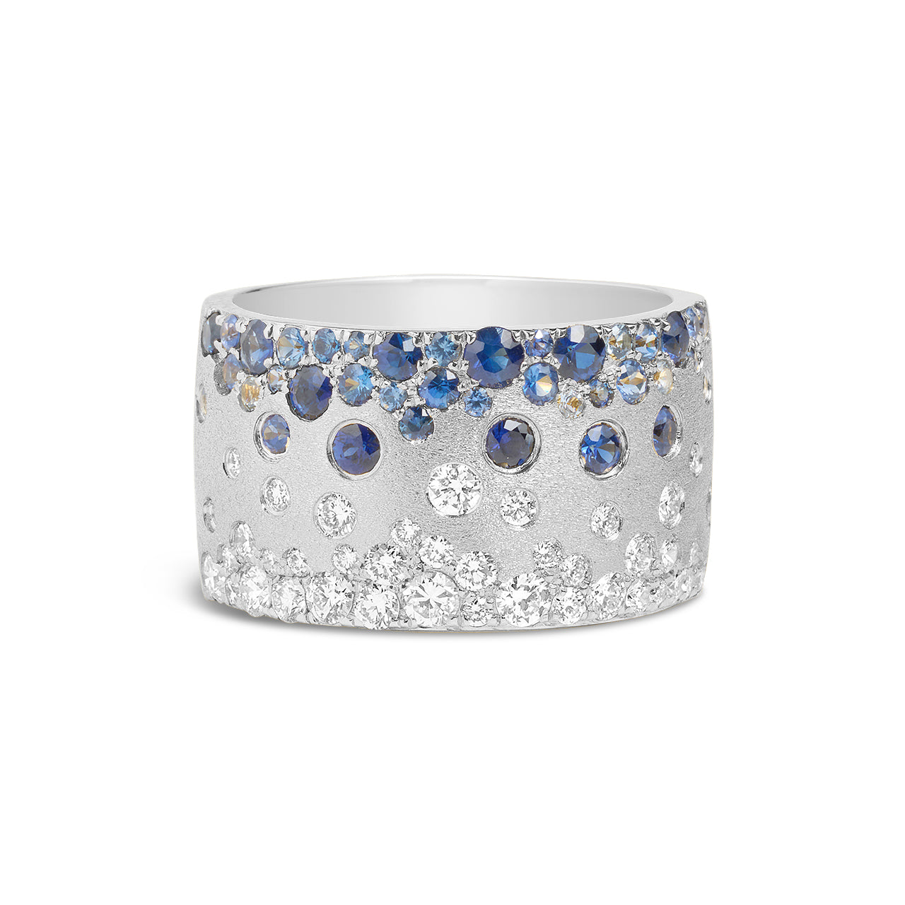 Sapphire & Diamond Confetti Duet Cigar Band