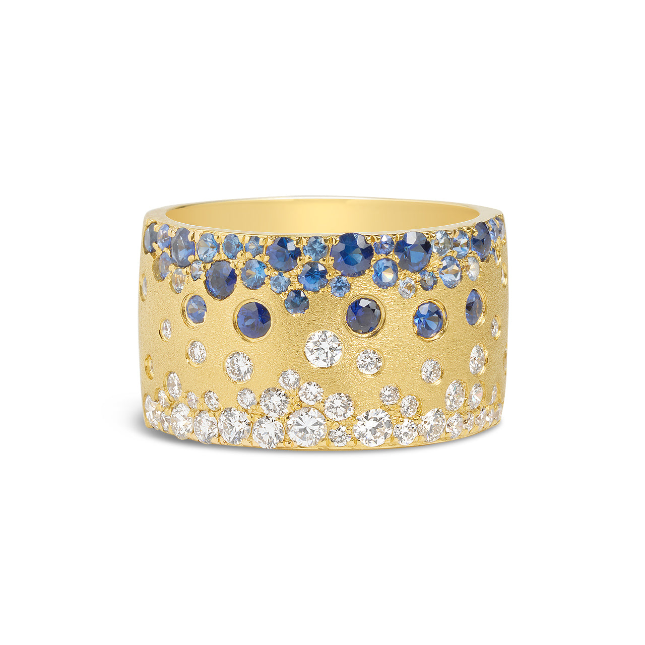 Sapphire & Diamond Confetti Duet Cigar Band