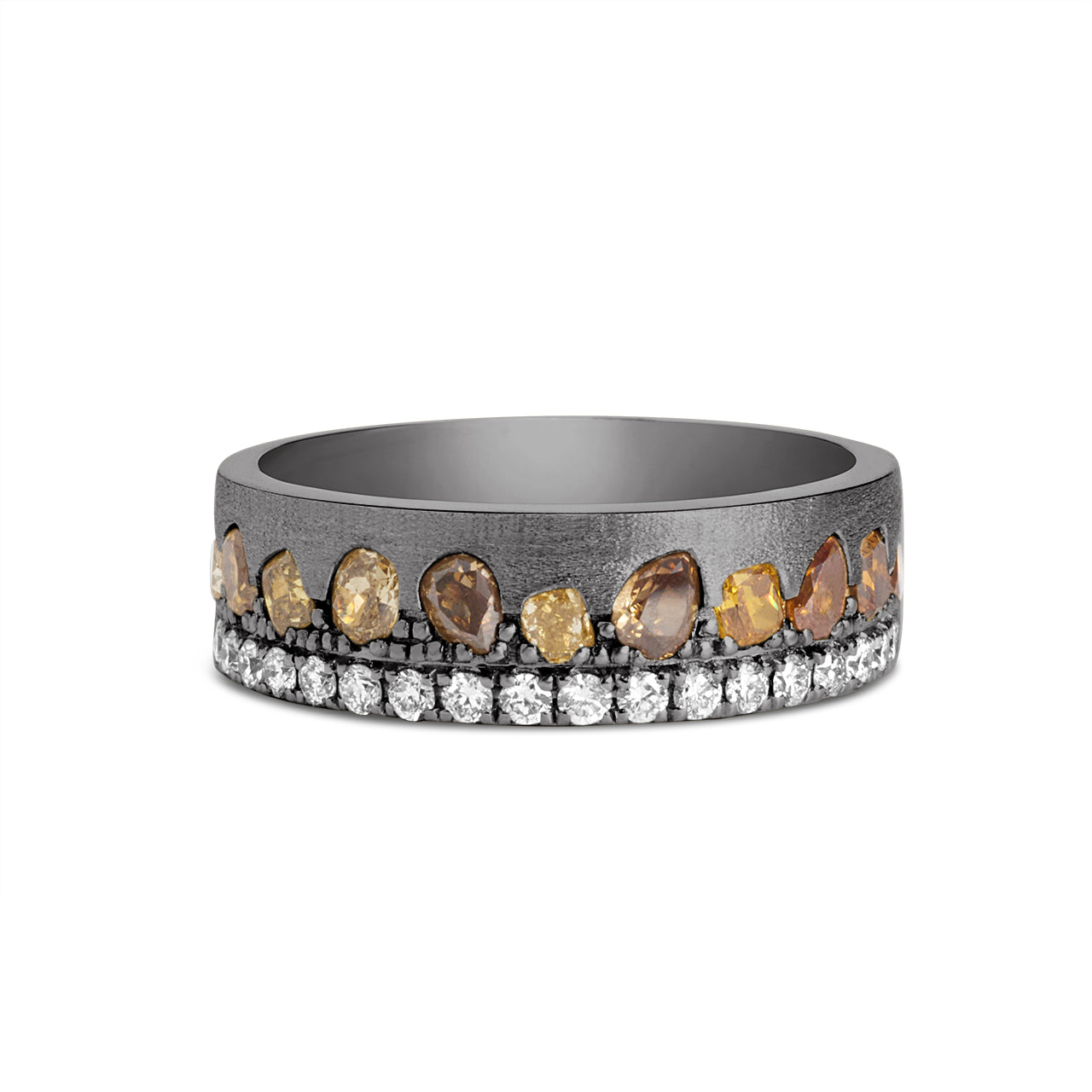 Fancy Diamond Confetti Stack 6mm Cigar Band