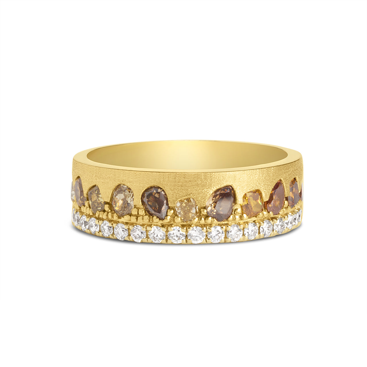 Fancy Diamond Confetti Stack 6mm Cigar Band
