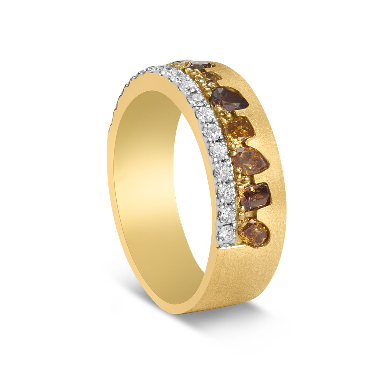 Fancy Diamond Confetti Stack 6mm Cigar Band