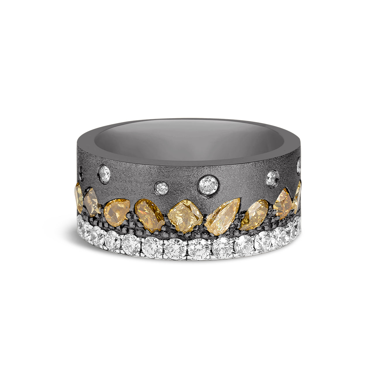 Fancy Diamond Confetti Stack Cigar Band