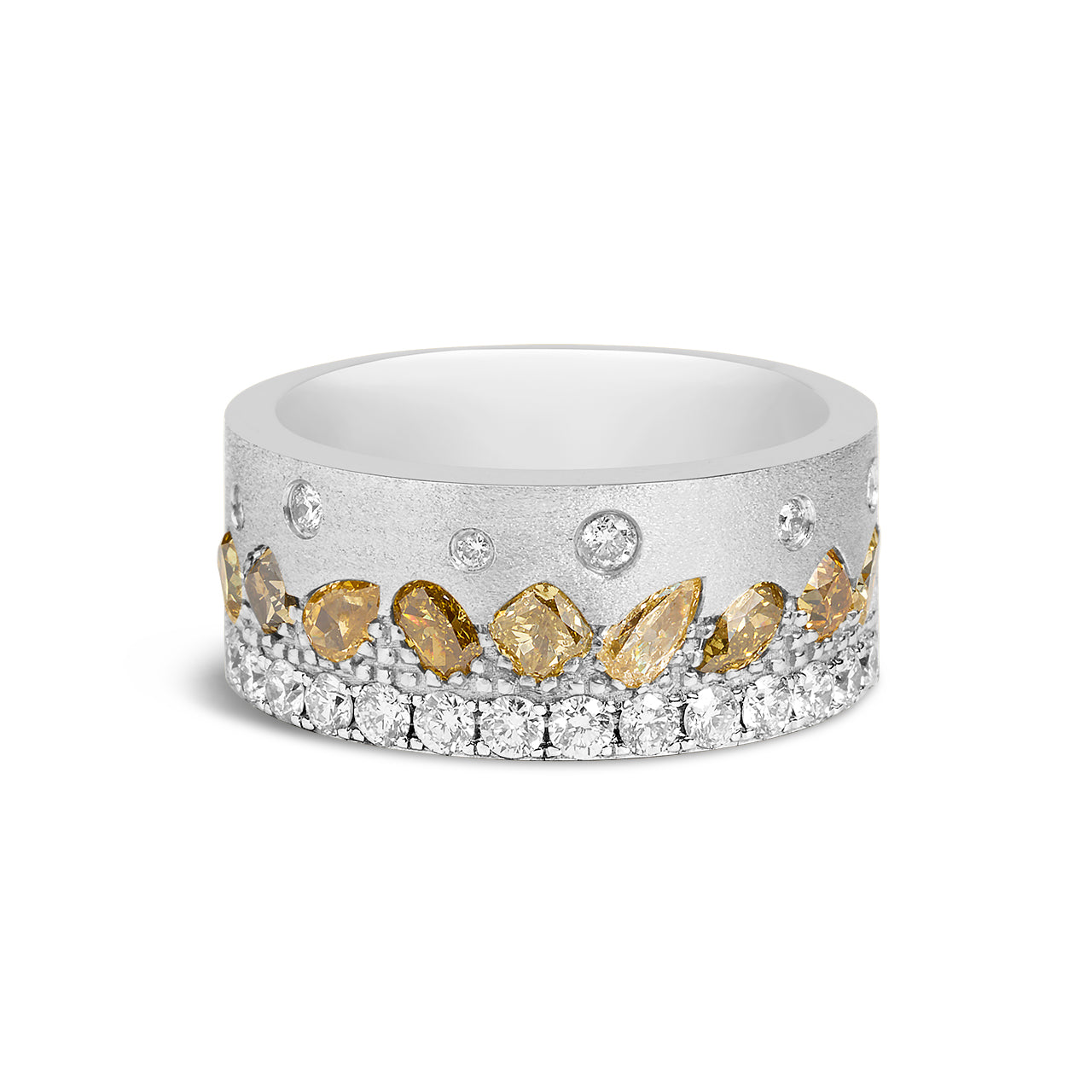 Fancy Diamond Confetti Stack Cigar Band