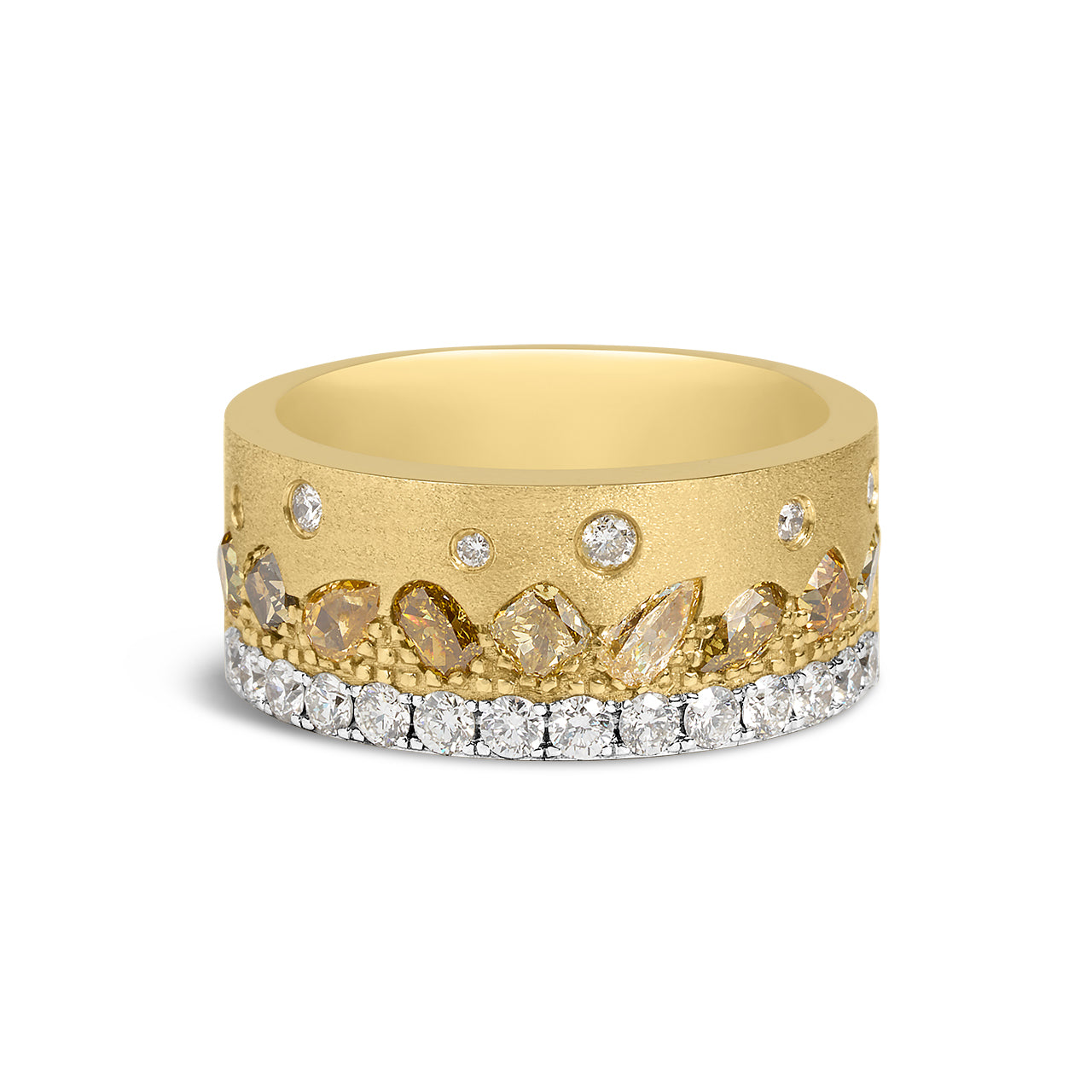 Fancy Diamond Confetti Stack Cigar Band