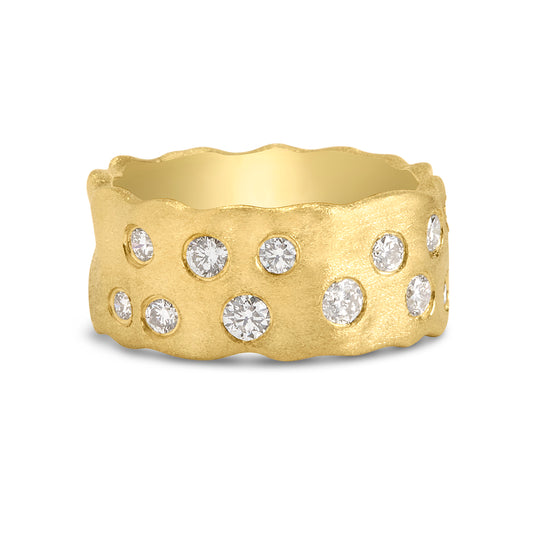 Diamond Scatter Artisan 9mm Band