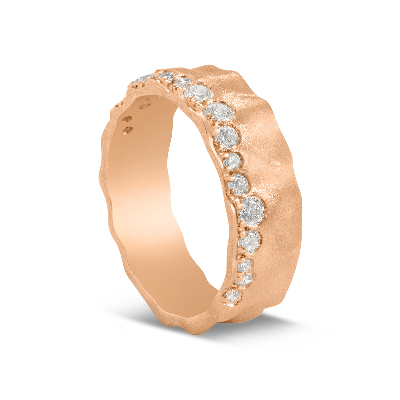 Diamond Offset Artisan Band