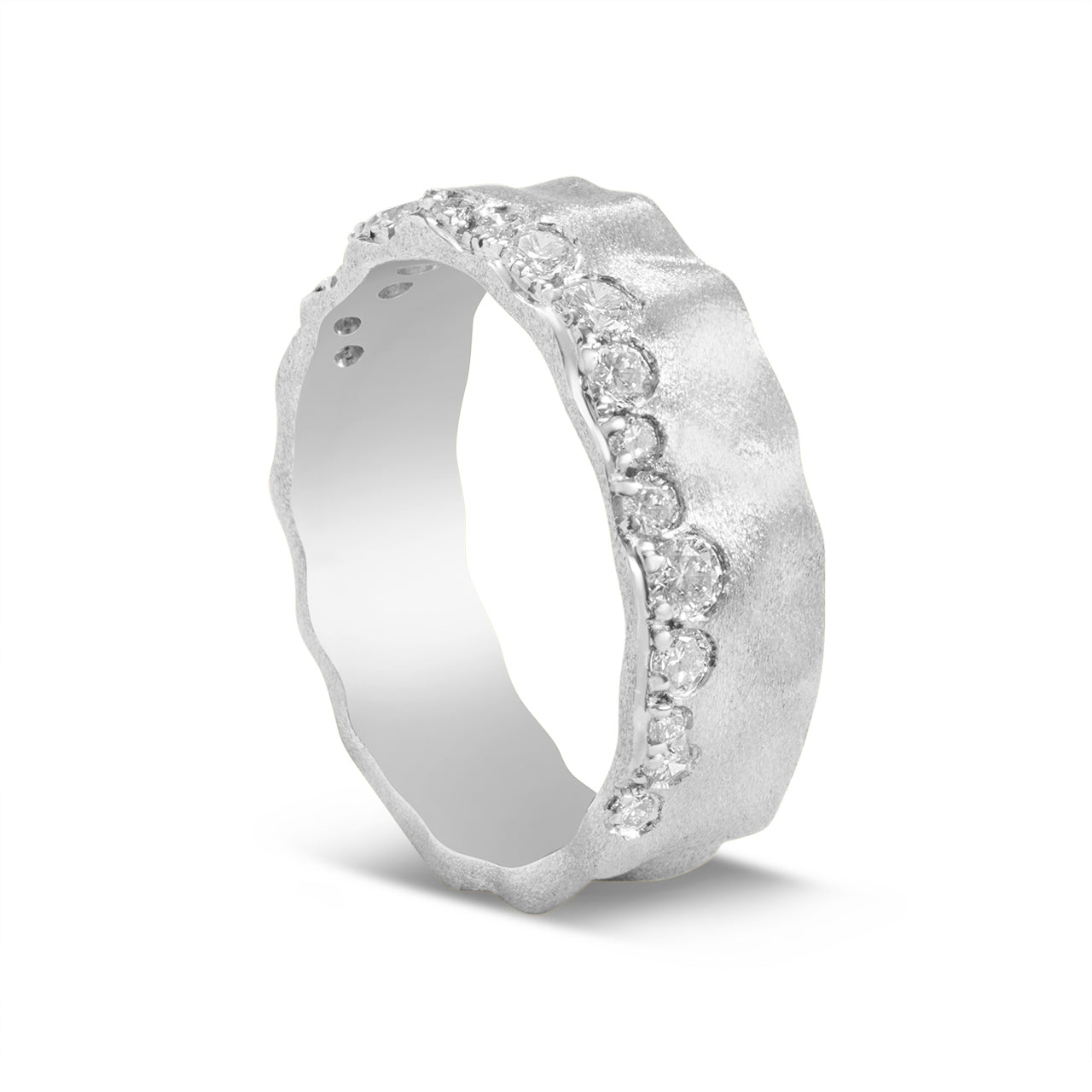 Diamond Offset Artisan Band