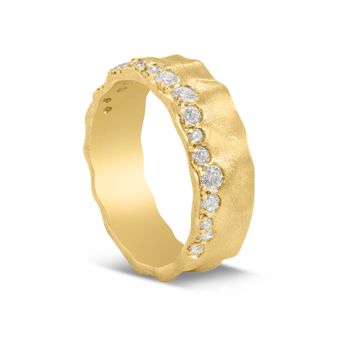 Diamond Offset Artisan Band