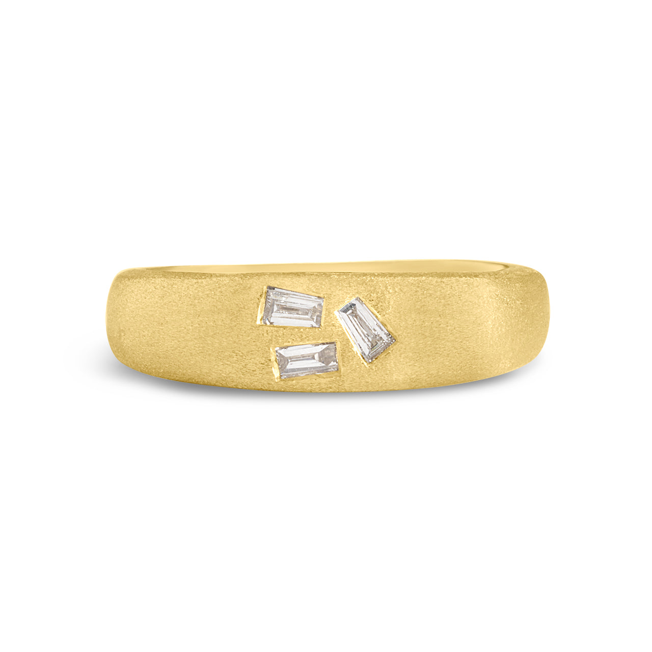 Diamond Baguette Cluster Taper Ring