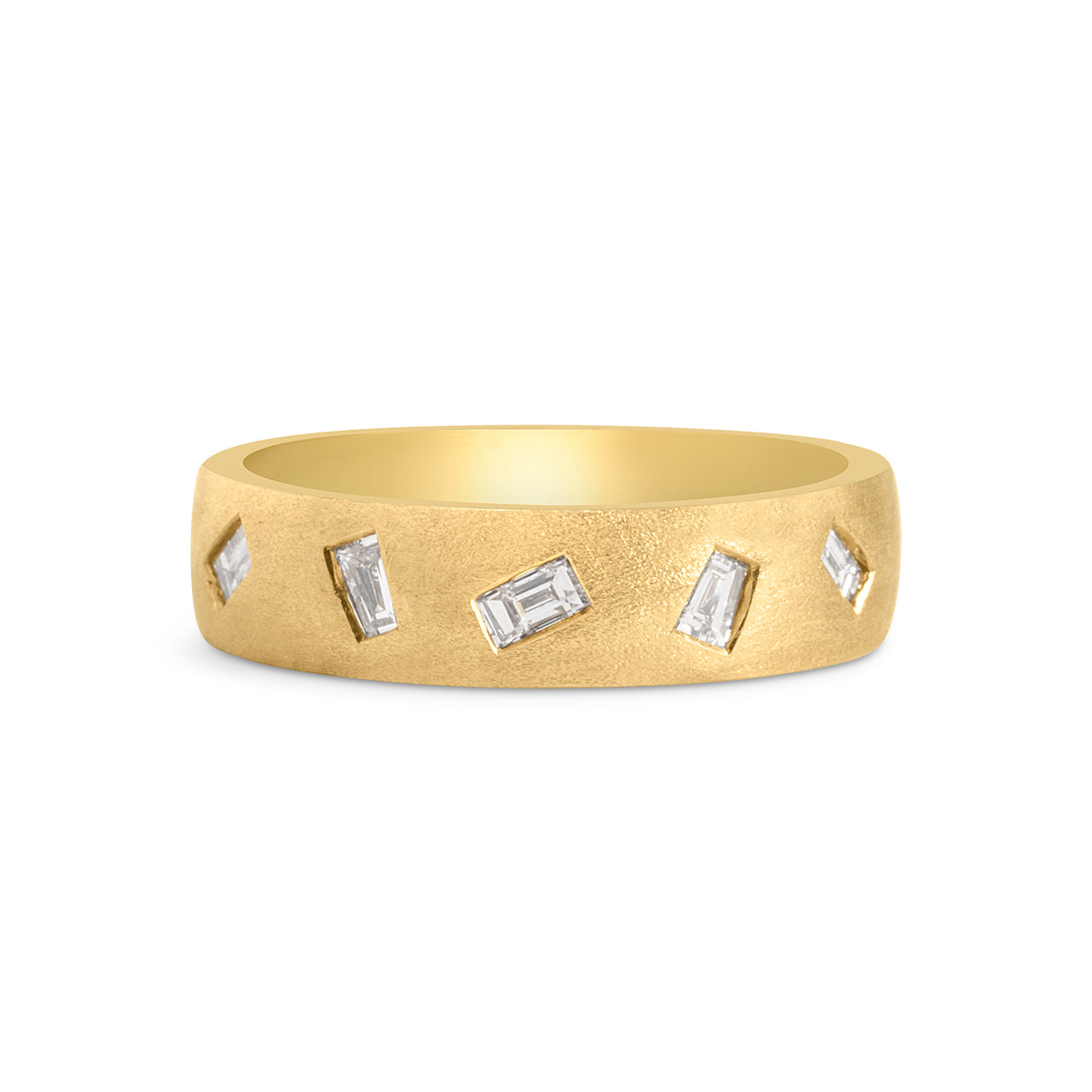 Diamond Baguette Flush Cigar Band