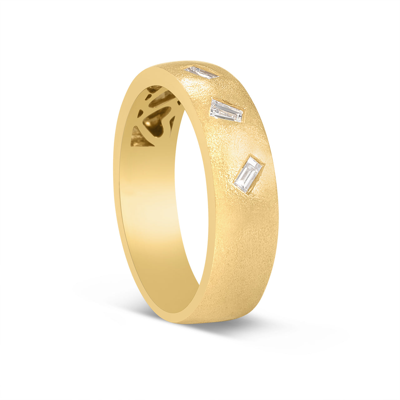 Diamond Baguette Flush Cigar Band