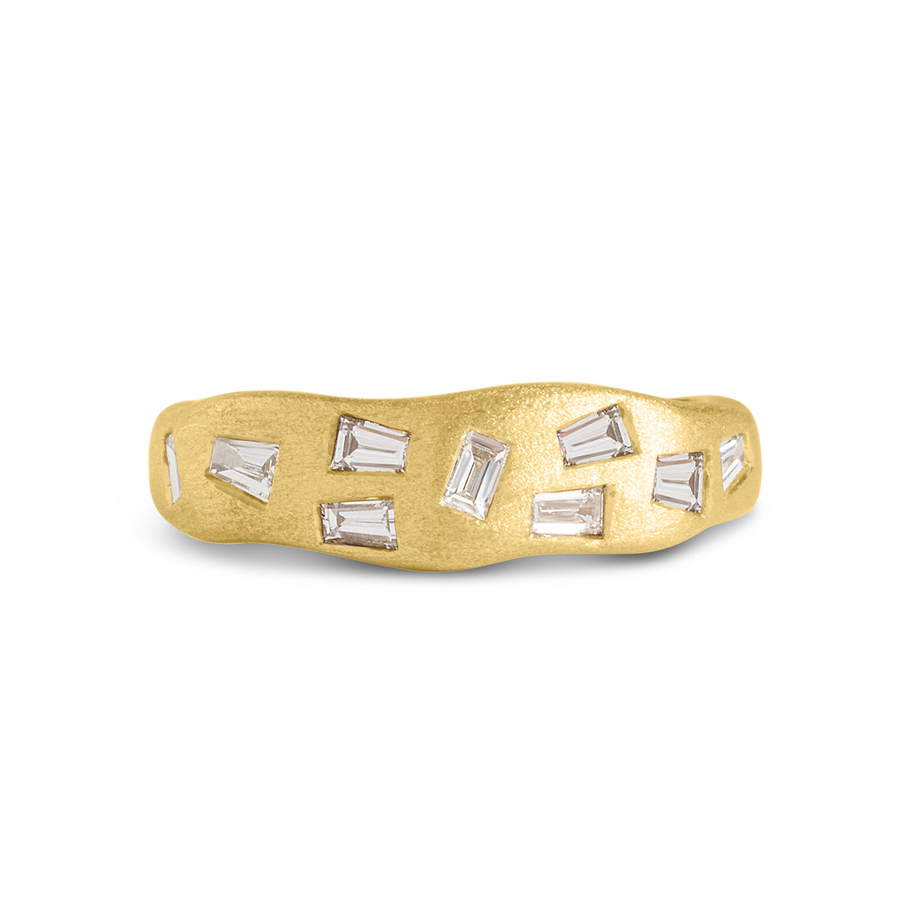 Diamond Baguette Scatter Artisan Ring