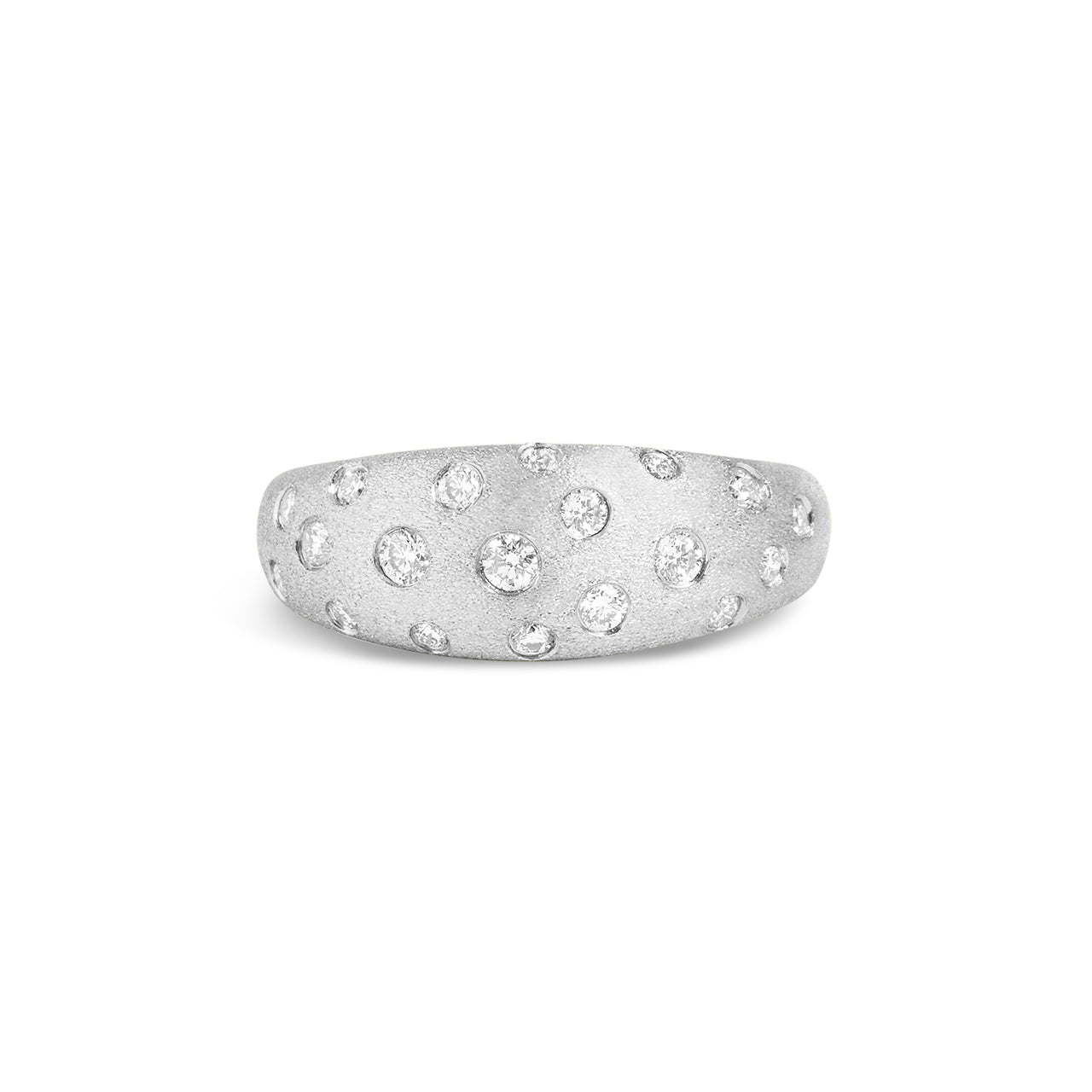 Diamond Scatter Dome Ring
