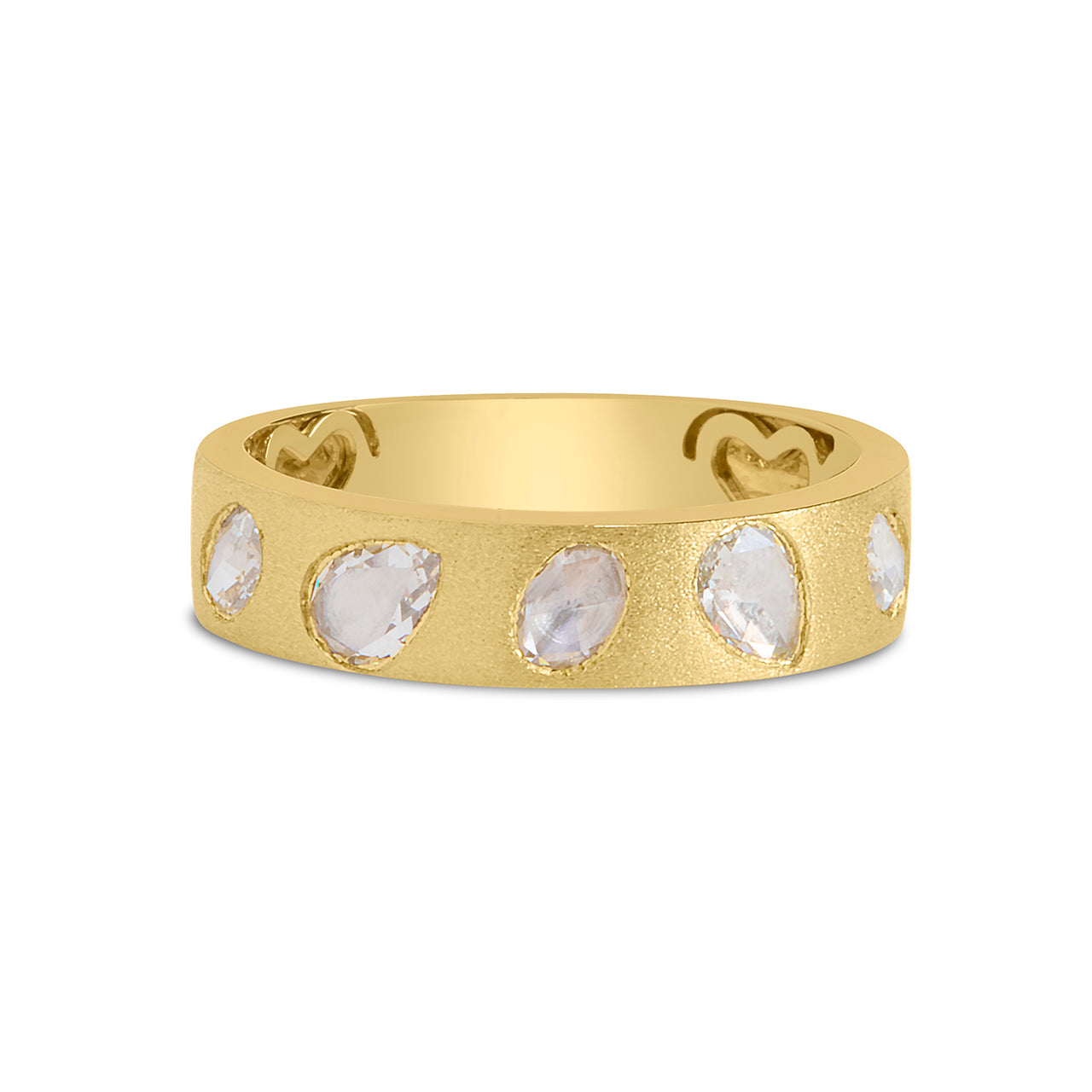 Rose Cut Diamond Flush Band