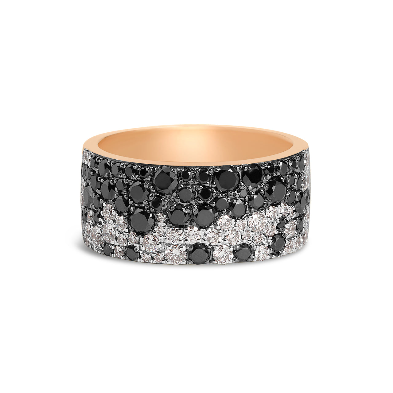 Black & White Diamond Pave Confetti Signature Cigar Band