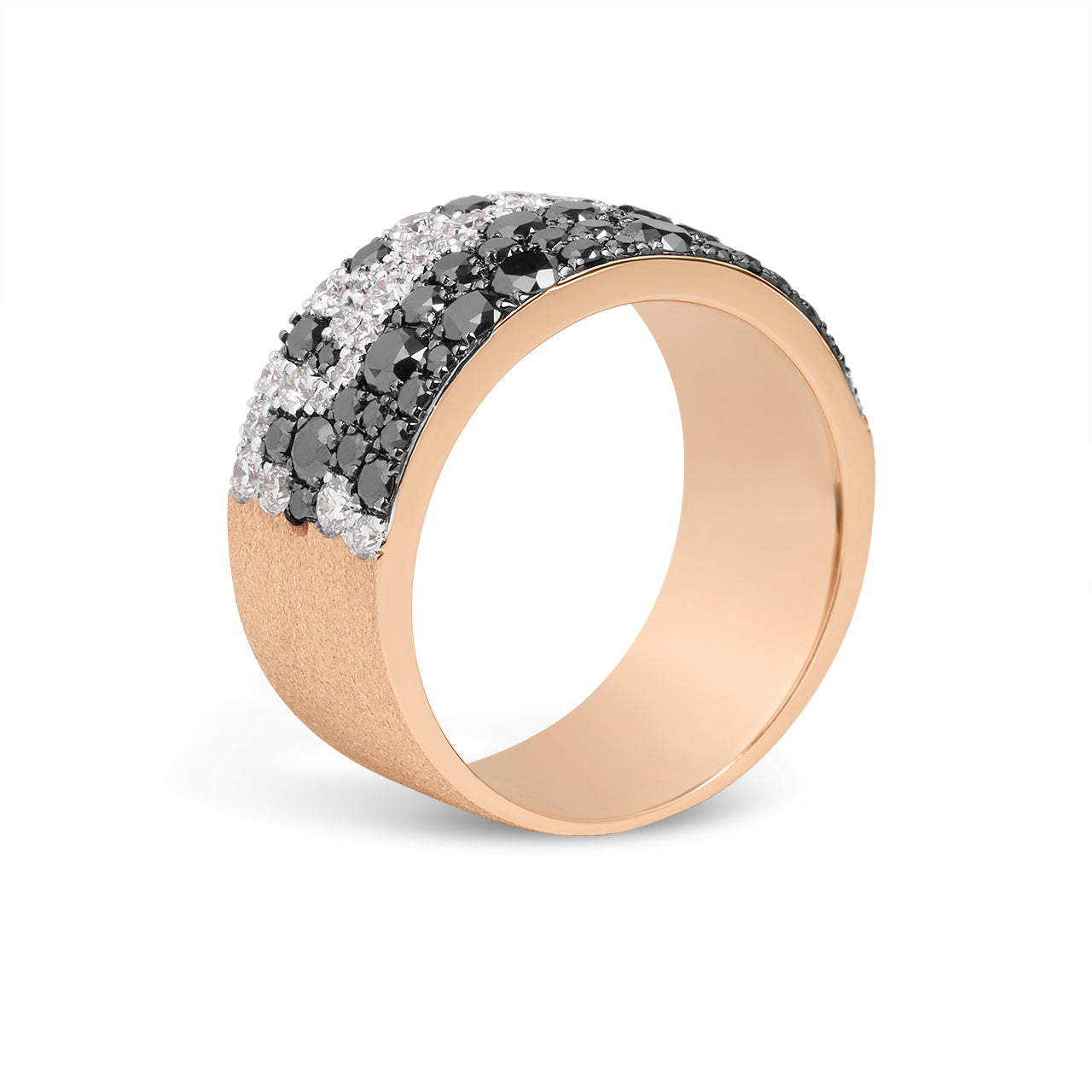 Black & White Diamond Pave Confetti Signature Cigar Band