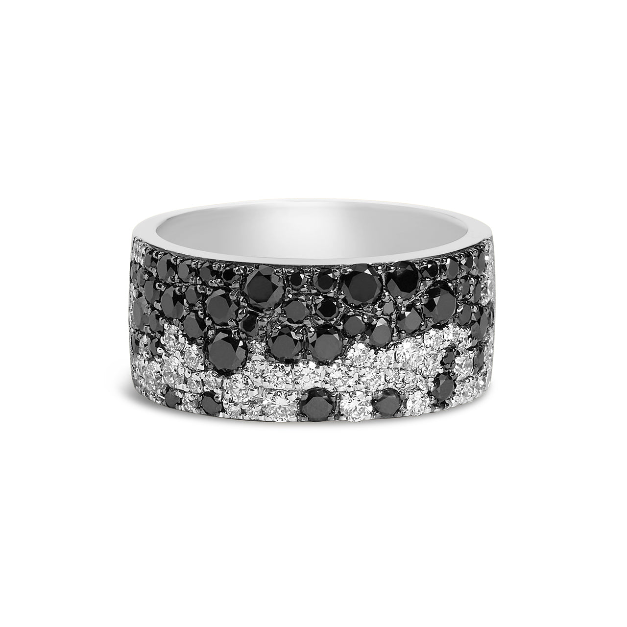 Black & White Diamond Pave Confetti Signature Cigar Band