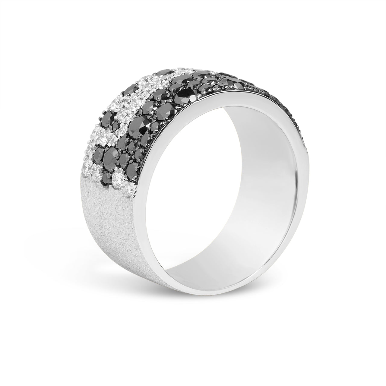 Black & White Diamond Pave Confetti Signature Cigar Band