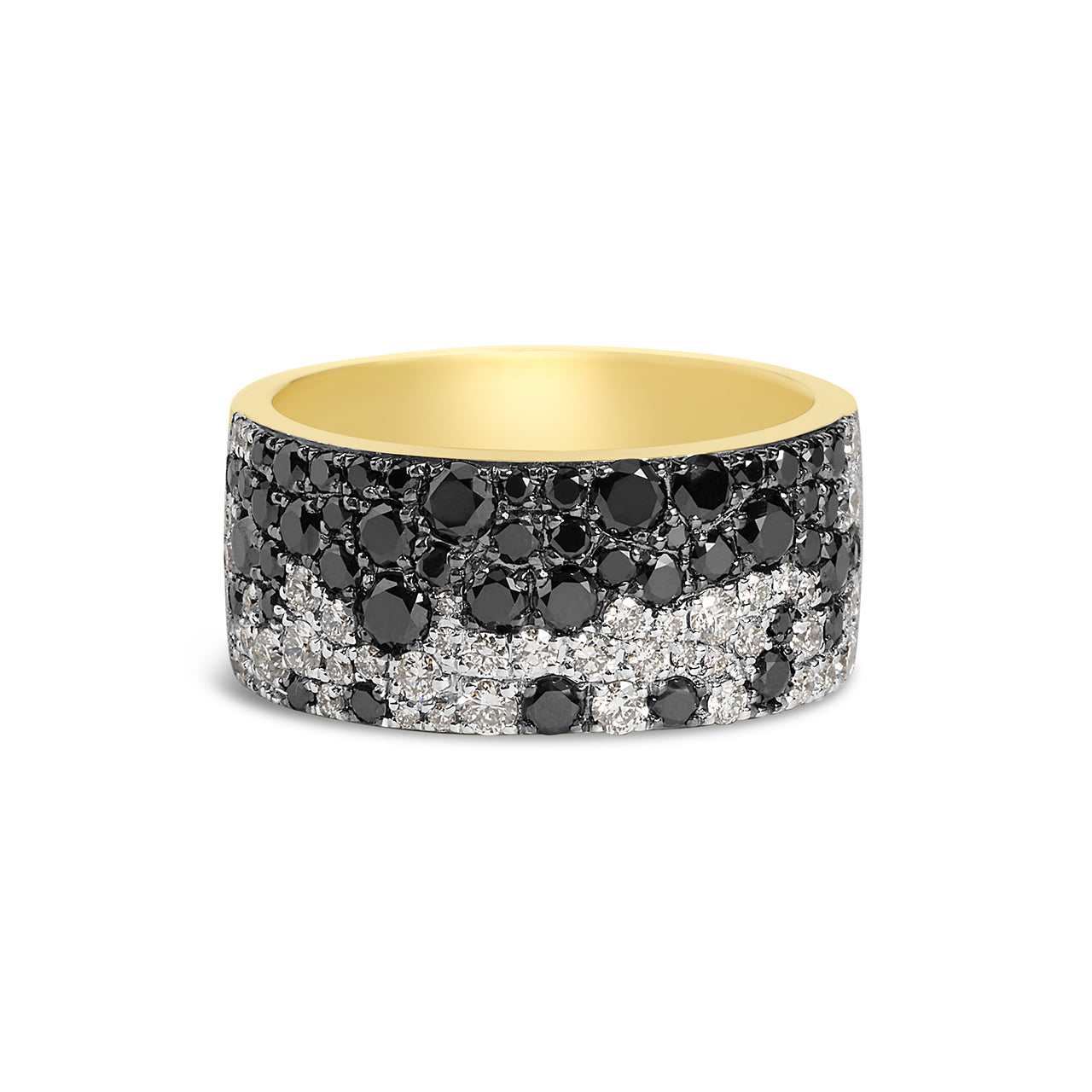 Black & White Diamond Pave Confetti Signature Cigar Band