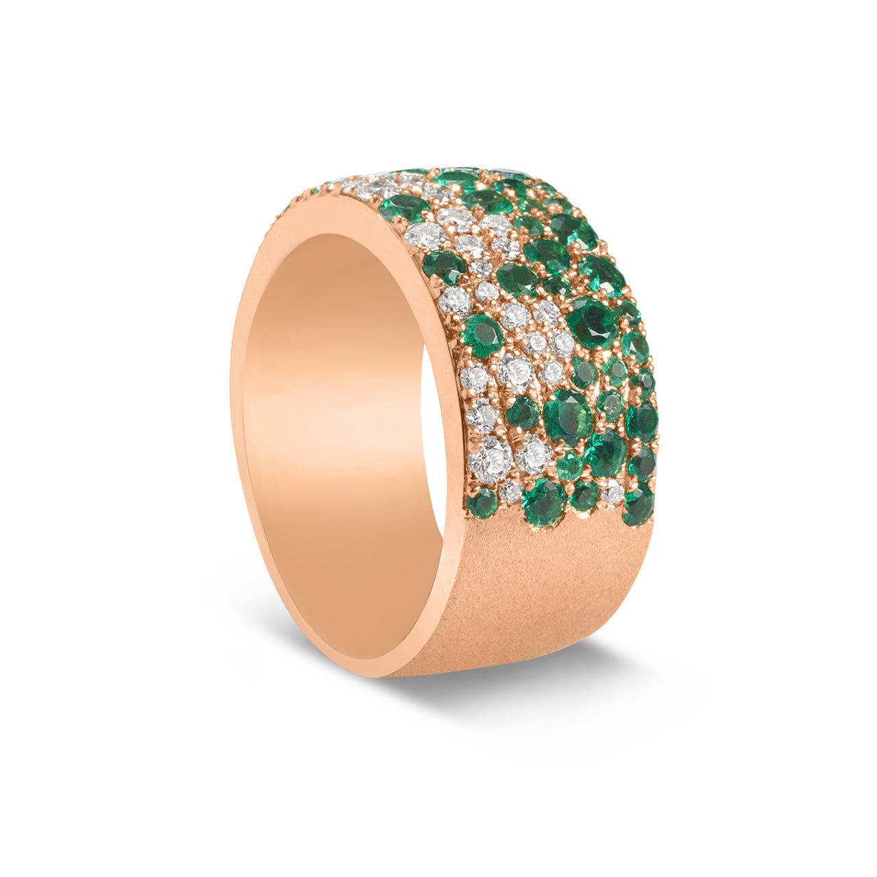 Emerald & Diamond Pave Confetti Signature Cigar Band
