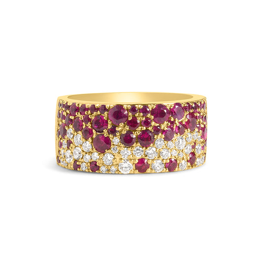Ruby & Diamond Pave Confetti Signature Cigar Band