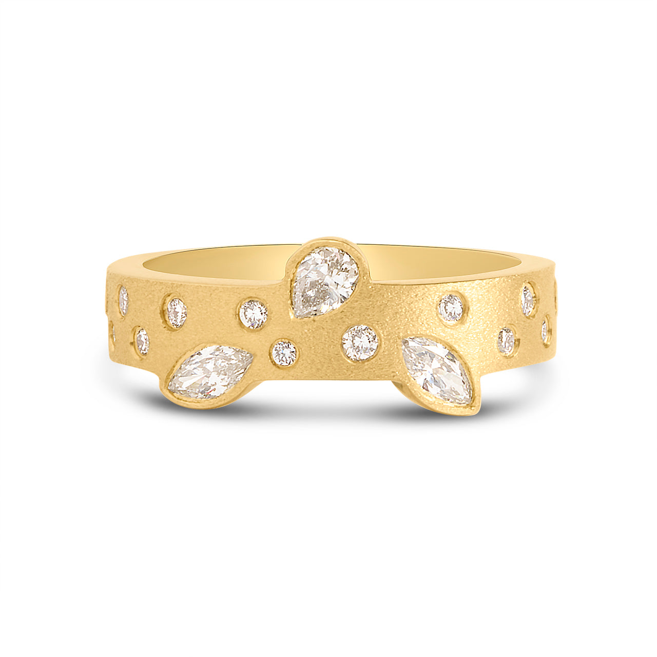 Diamond Fancy 4.6mm Contour Ring