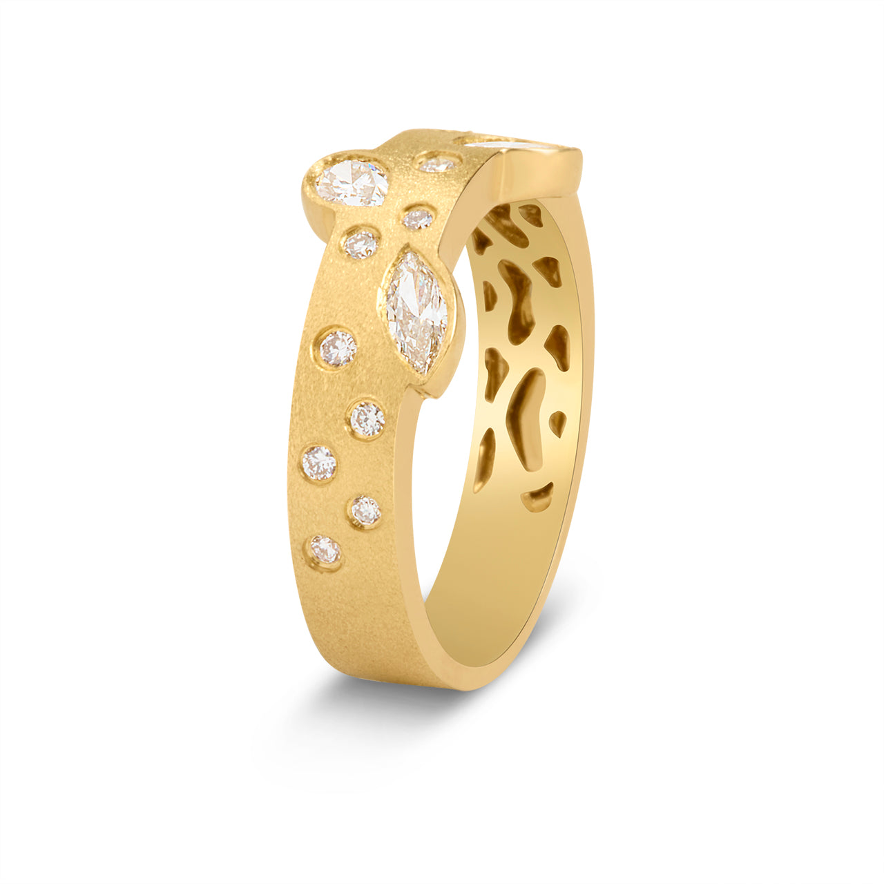 Diamond Fancy 4.6mm Contour Ring