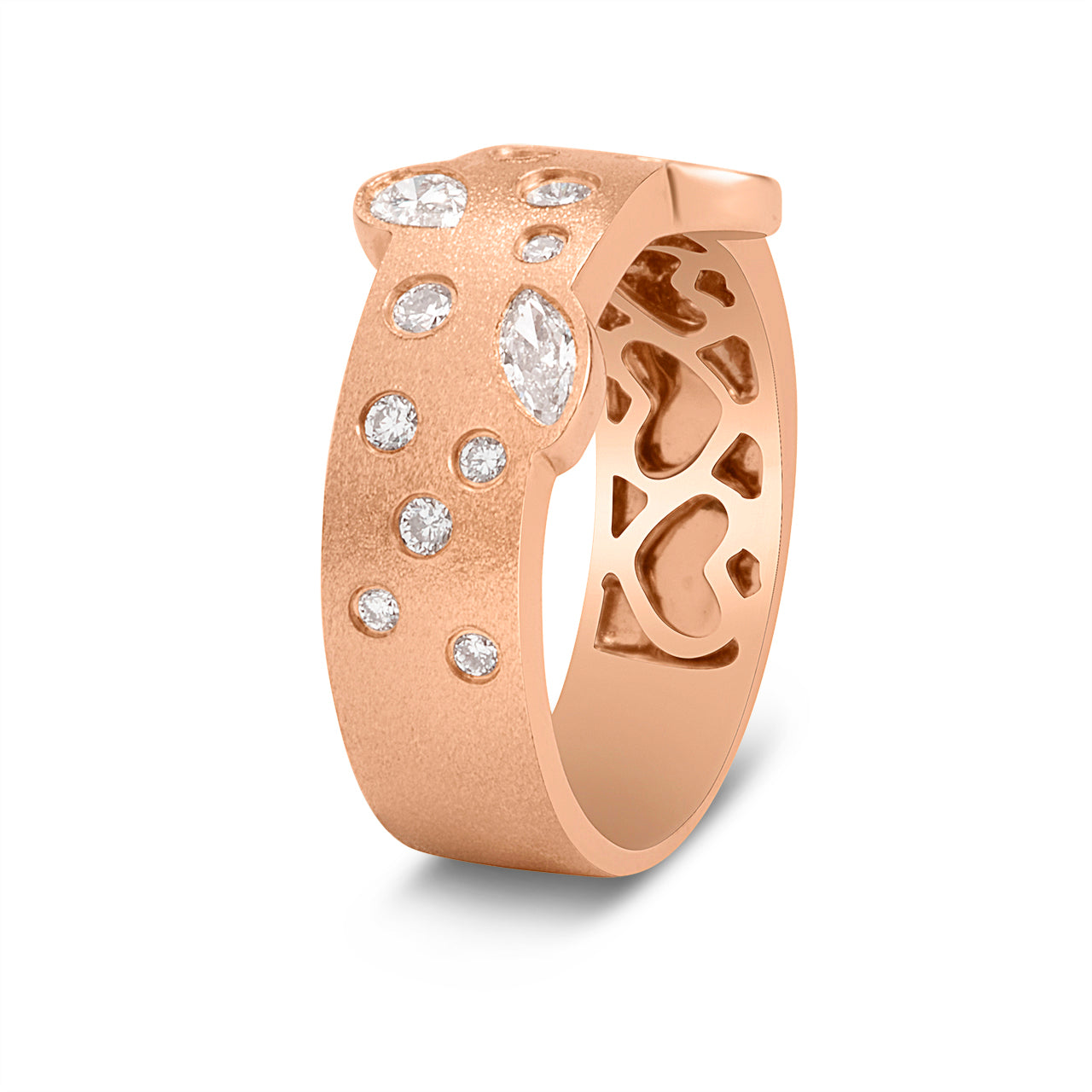 Diamond Fancy 6.2mm Contour Ring