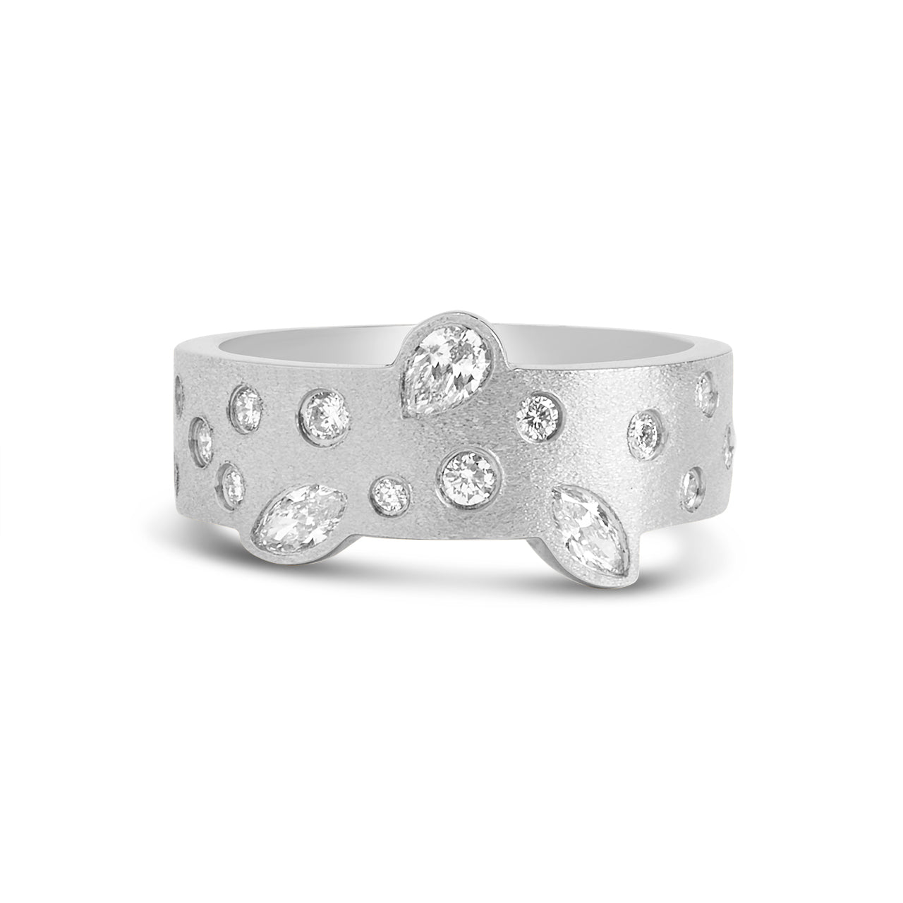 Diamond Fancy 6.2mm Contour Ring