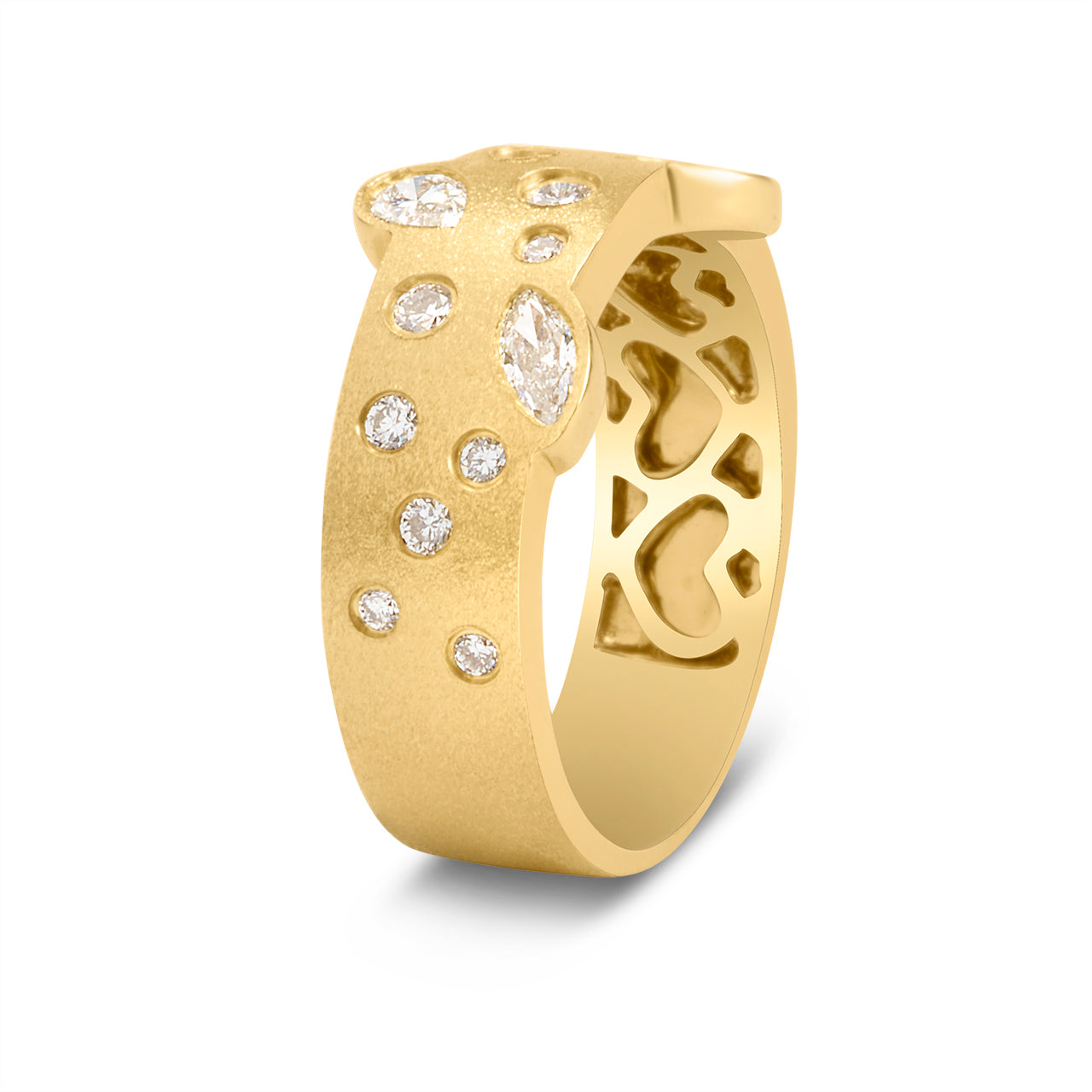 Diamond Fancy 6.2mm Contour Ring