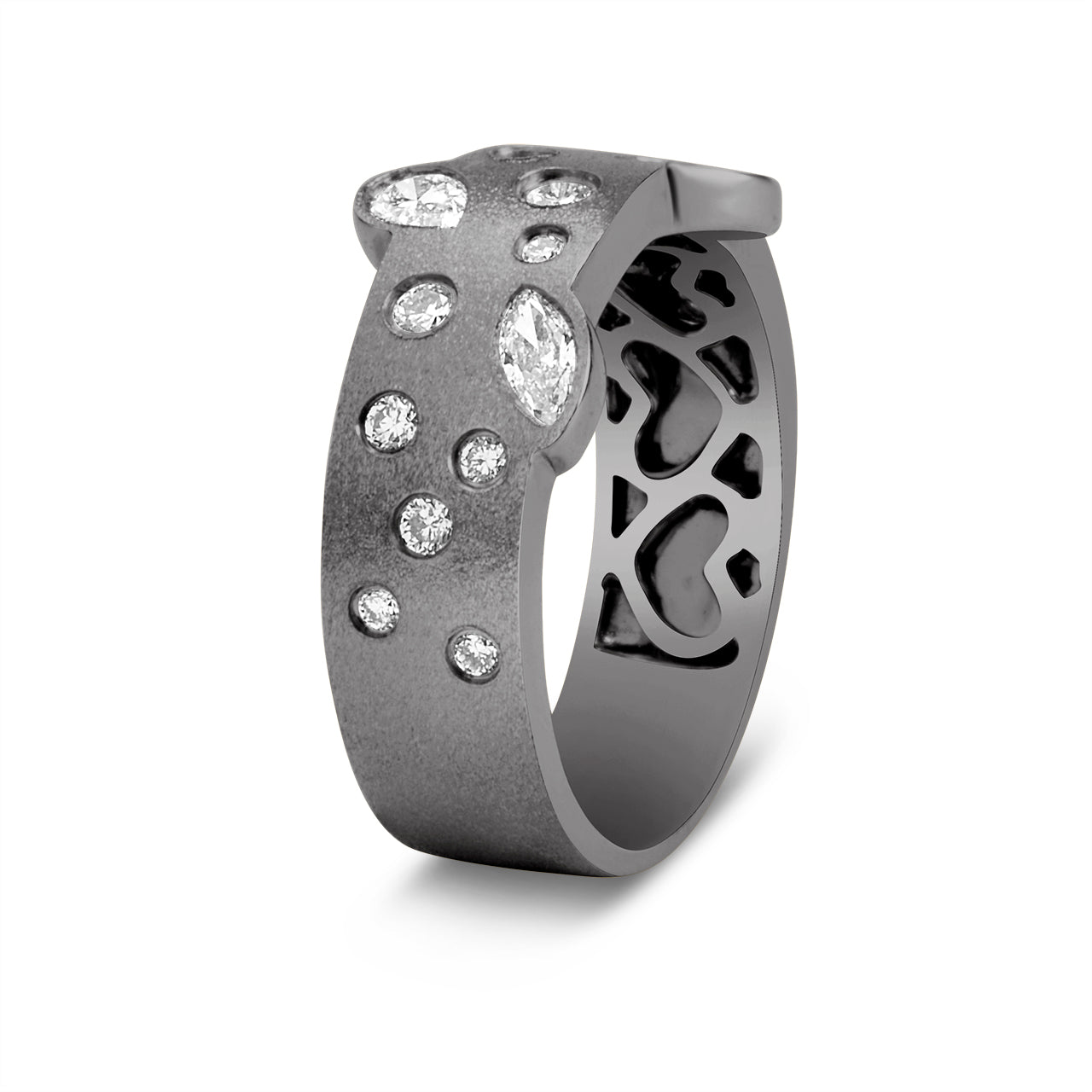 Diamond Fancy 6.2mm Contour Ring