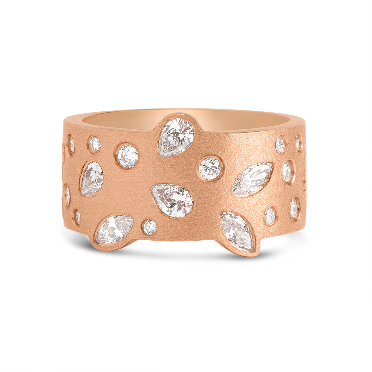 Diamond Fancy 9.2mm Contour Ring