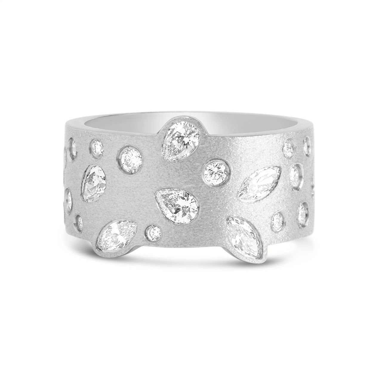 Diamond Fancy 9.2mm Contour Ring