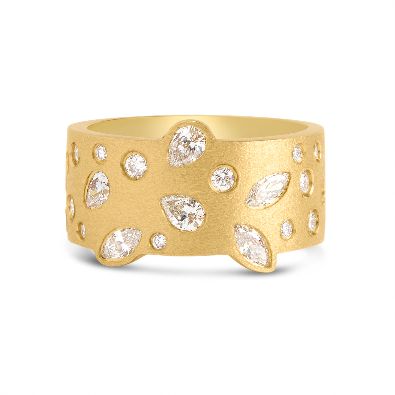 Diamond Fancy 9.2mm Contour Ring