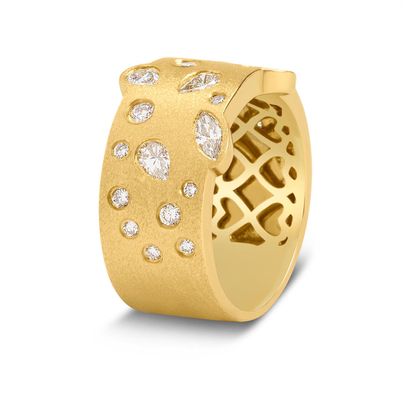 Diamond Fancy 9.2mm Contour Ring