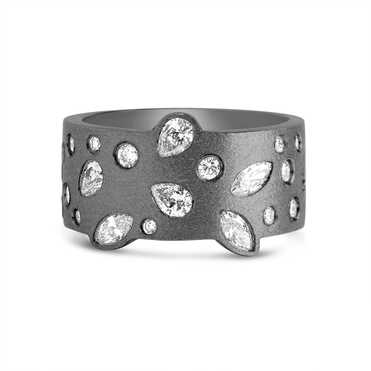 Diamond Fancy 9.2mm Contour Ring