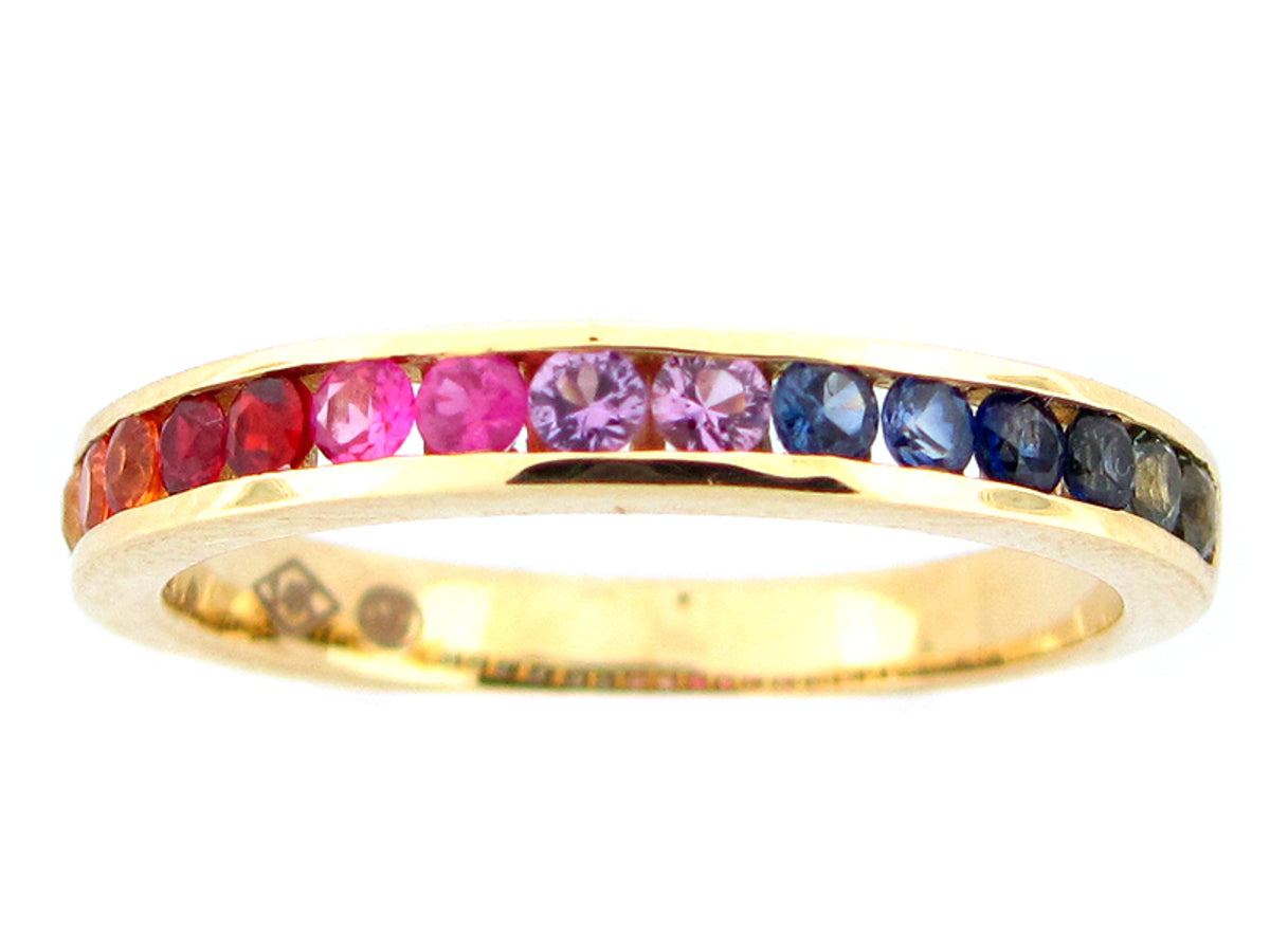 Rainbow Sapphire Ring