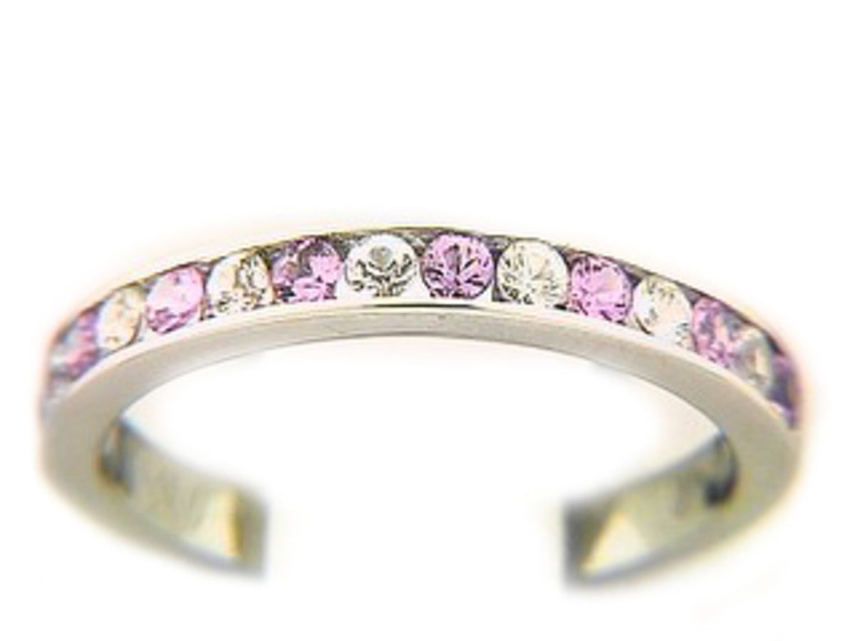 PINK & WHITE SAPPHIRE RING