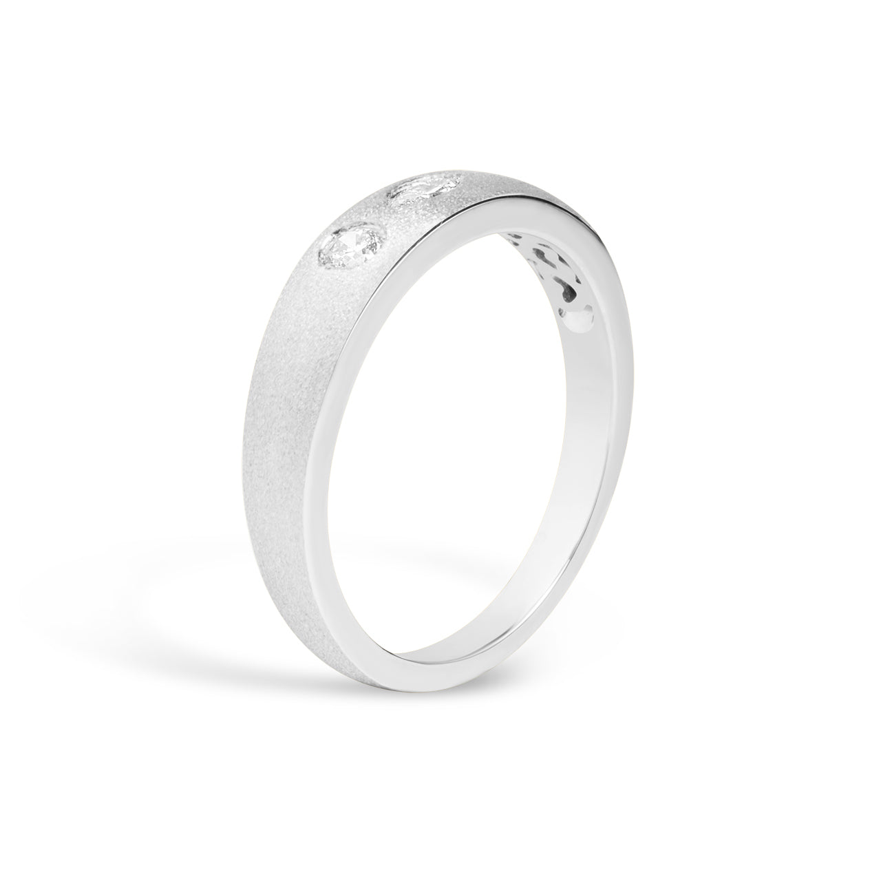 Diamond Marquise & Round Flush Toi Et Moi Band