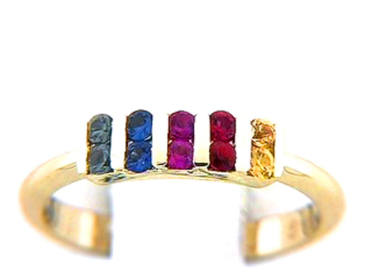 RAINBOW SAPPHIRE RING