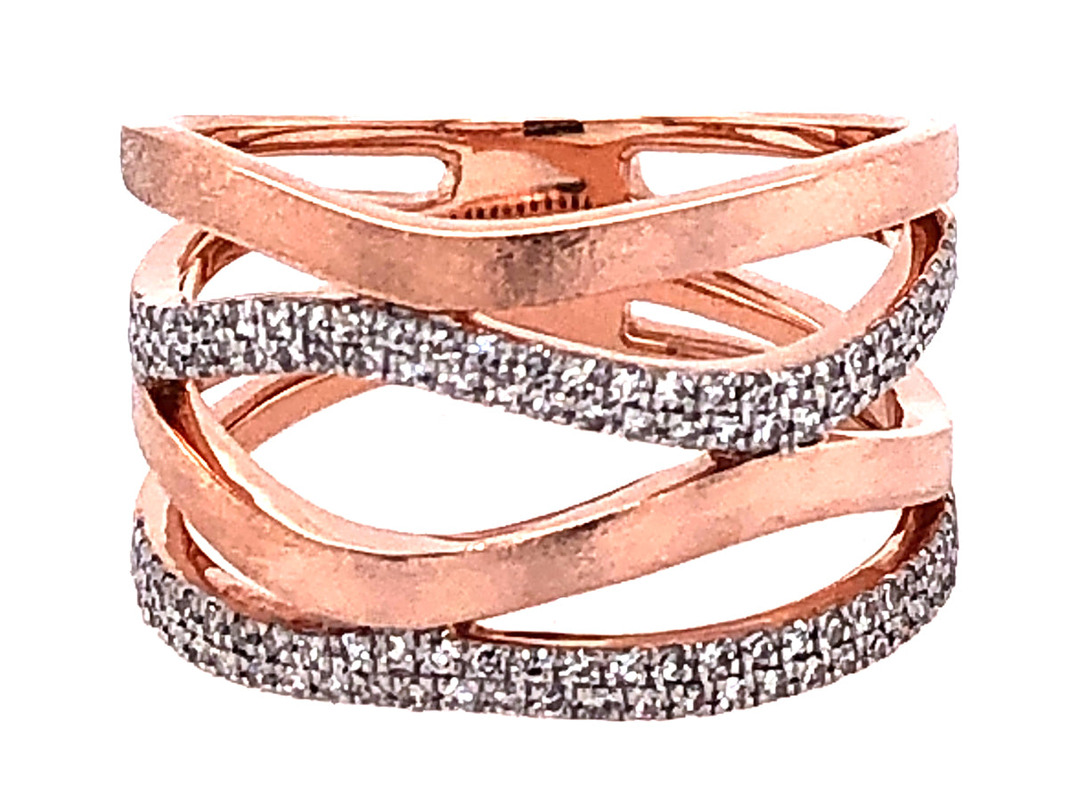 DIAMOND WAVE RING